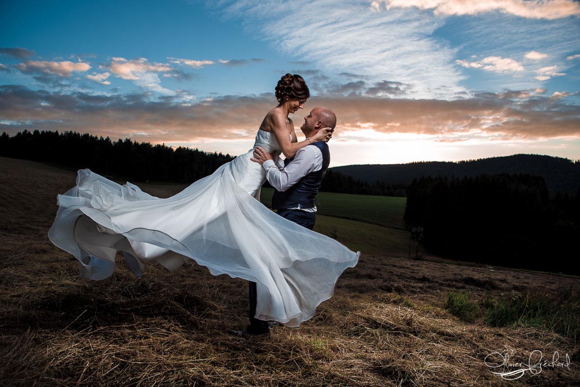 photo de mariage en forêt en Alsace