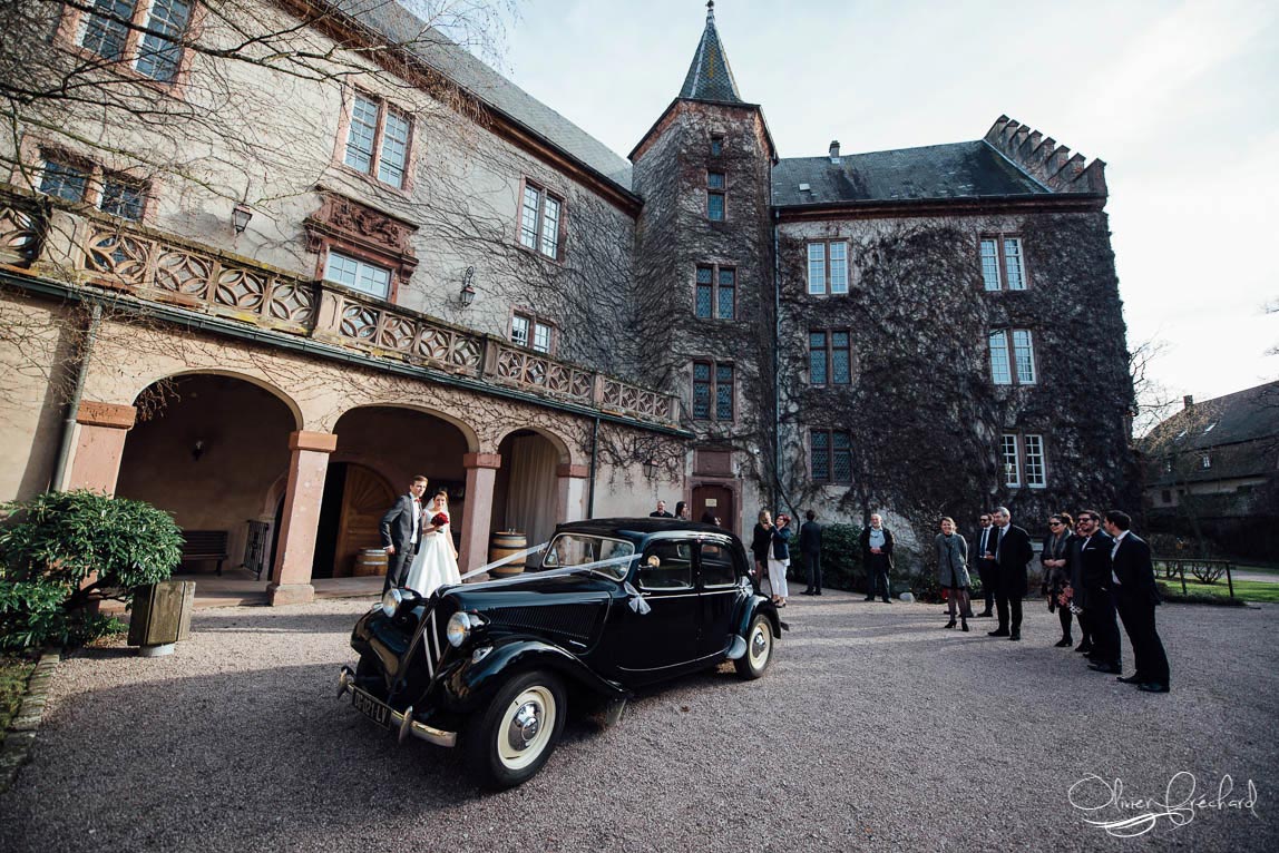 Photos de mariage au château de Kientzheim en Alsace
