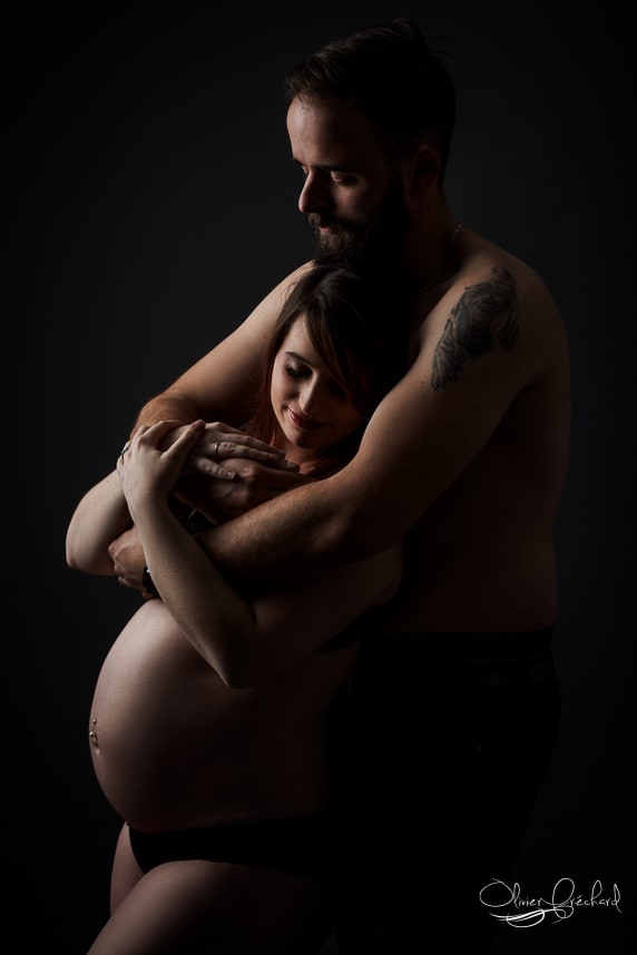 photo de grossesse en studio à Strasbourg
