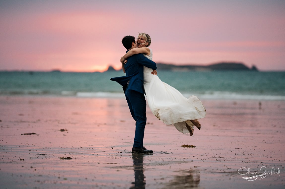 Photos de mariage en Bretagne à la mer