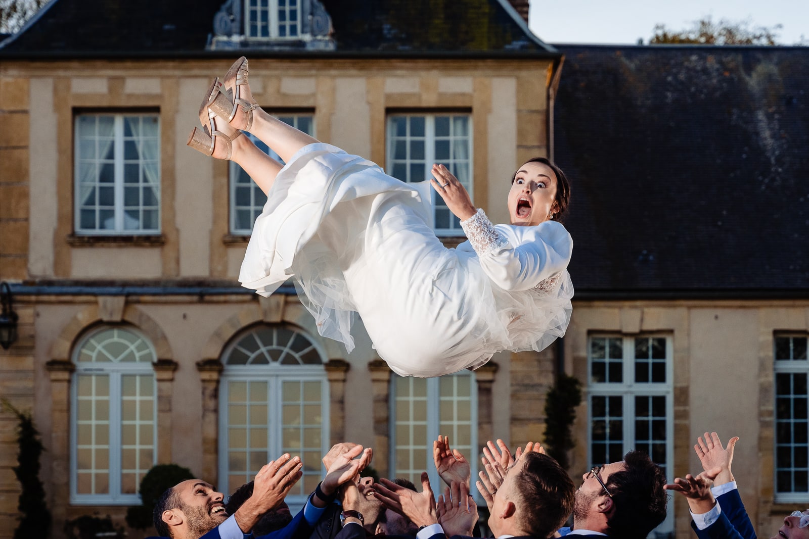 Photo de mariage au Manoir de Chivré