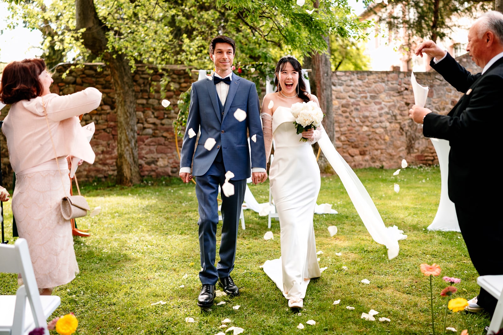 Photo de mariage à la confrérie St Etienne à Kientzheim en Alsace
